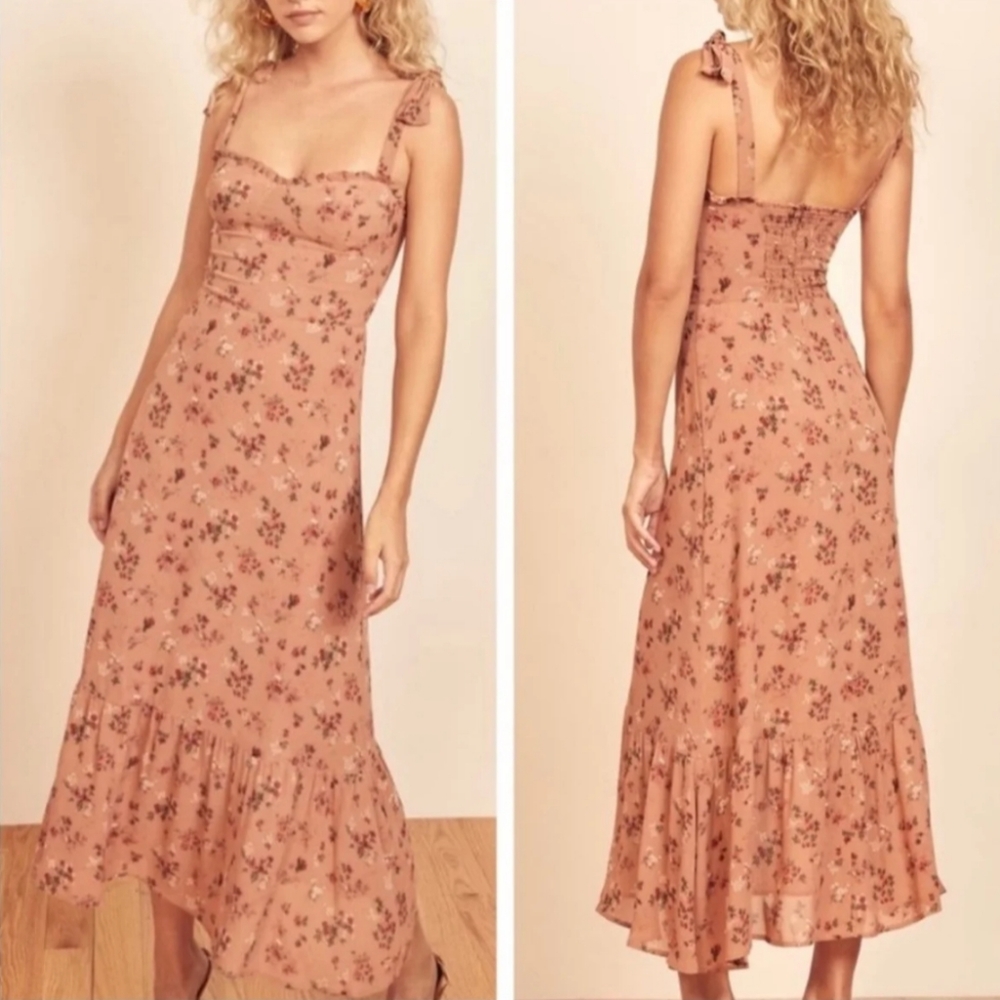 REFORMATION Sz 12 NWT NIKITA DRESS In ARIANNE NEW - Picture 7 of 12